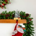 thumbnail image 3 of Northlight Galvanized Metal Deer with Trees Christmas Stocking Holder - 8.5" - Silver, 3 of 8