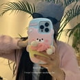 thumbnail image 4 of Case for iPhone 15 Pro Max,Kawaii Phone Cases 3D Silicone Cartoon Retro Phone Mirror Fun Cute Case Soft Rubber Shockproof Protective Case Women Girls for iPhone 15 Pro Max, 4 of 7