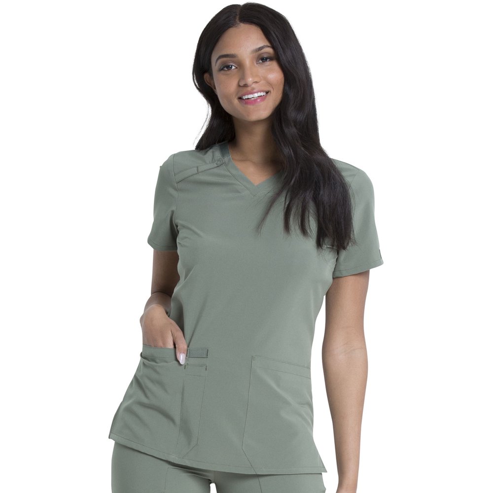 Dickies Dickies EDS Essentials Scrubs Top for Women VNeck Plus Size