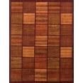 thumbnail image 1 of Ahgly Company Indoor Rectangle Abstract Orange Red Checkered Area Rugs, 4' x 6', 1 of 6