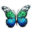 thumbnail image 3 of Modern Butterfly Wall Sculpture Decor Hanging Metal Collectible Figurine Artwork Blue Green, 3 of 10