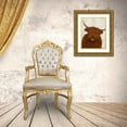 thumbnail image 3 of Fab Funky 20x24 Gold Ornate Wood Framed with Double Matting Museum Art Print Titled - Highland Cow 3, Portrait, 3 of 4