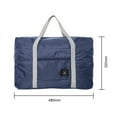 thumbnail image 6 of Solid Color Waterproof Foldable Travel Bag Portable Luggage Bag (Navy Blue), 6 of 7