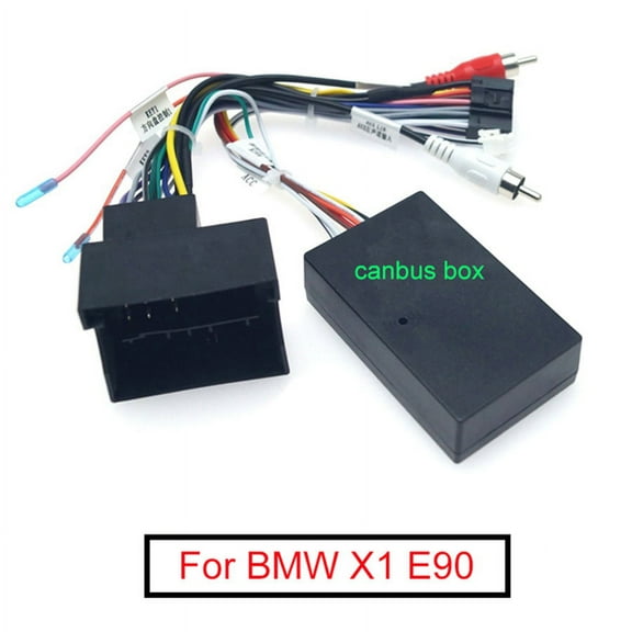 Zyutaosan Car Stereo Audio 16Pin Android Power Cable Adapter With Canbus Box For Bmw X1 E90 Power Cable Wiring Harness