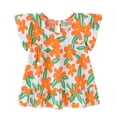 thumbnail image 2 of Vestido de verano para niñas pequeñas SDJMa, vestido de princesa de manga corta con flores, 2 of 8