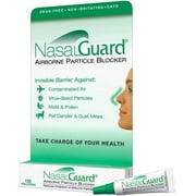 NasalGuard Airborne Particle Blocker Gel - Drug-Free Protection Against Pollutants and Irritants, Suitable for Daily Use, Made in USA (Cool Menthol, 3 Gram Tube), Over 150 Applications