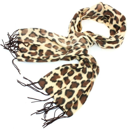 Unique Bargains Tasharina Unisex Fleece Winter Casual Neckerchief Scarf Brown