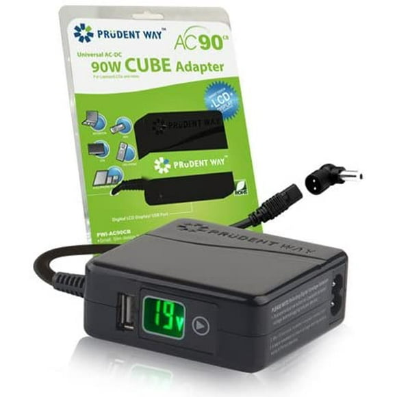 Prudent Way PWI-AC90CBV2-90W Cube Universel AC Écran LCD - Noir