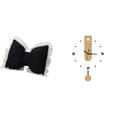 thumbnail image 1 of Cojín con lazo bonito,Almohada con forma de lazo,bonito cojín decorativo con lazo,Funda de almohada con lazo suave y cómodo adorno,Reloj de pared,Reloj de pared decorativo para baño y, 1 of 8