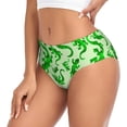 thumbnail image 2 of Fotbe Green Lizard Calzones Estampados para Mujer – Ropa Interior de Algodón, Cómoda, Suave y Elástica-X-Large, 2 of 6