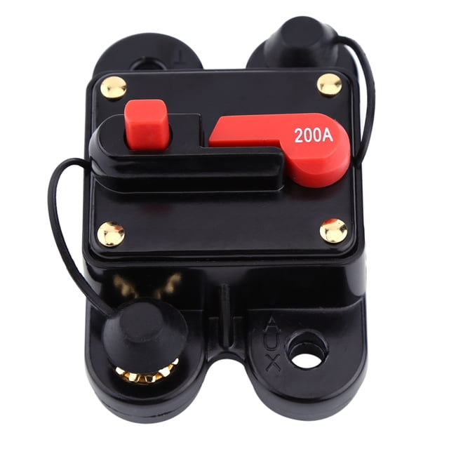 Disyuntor - 1 disyuntor DC12V para Coche, Barco Marino, Bicicleta, Audio estéreo, reinicio, Fusible 80-300A(200A)