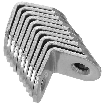 10 Pcs Stainless Steel Corner Shelf L Brackets for Wood Stable Bracket Shelves Corner Shelf Bracket