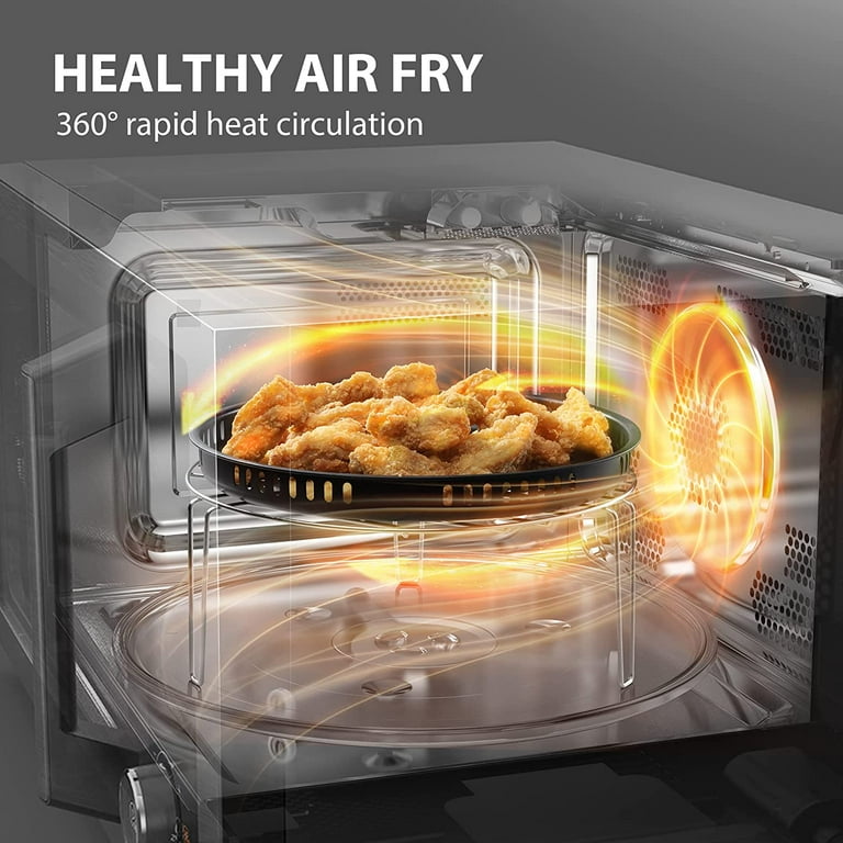GE 21 in. 1.0 cu. ft. Countertop Microwave with Air Fry, Broil and