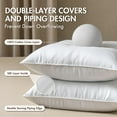 thumbnail image 6 of 26x26 Euro Pillow Inserts, Pack of 2 Down Feather Premium Throw Pillows with Cotton Fabric for Bed Couch Living Room Sofa, 6 of 8