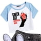 thumbnail image 4 of Green Day Saviors Band Merch Camiseta corta con cuello redondo para niñas, Tops de regalo para fanáticos de verano, 4 of 5