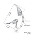 thumbnail image 3 of RYRDWP Zircon Créatif et Personnalisé Ouverture Ajustable, 3 of 6