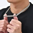 thumbnail image 4 of 1st Anniversary Gift for Men with Message Card and Gift Box, Cuban Link Chain Necklace for Husband, Curb Chain Necklace Gift for Boyfriend from Girlfriend, Birthday Gift for Men, 4 of 5