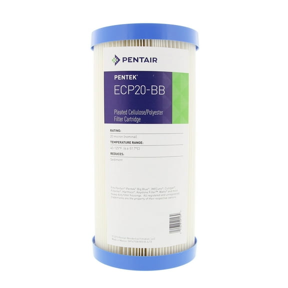 Pentair/Pentek Filter Cartridge,20 micron,9 3/4" H 255491-75