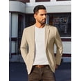 thumbnail image 3 of COOFANDY Men's Linen Blazer Jacket Lightweight Two Botton Sport Coat Slim Fit Business Suit Jacket, 3 of 6