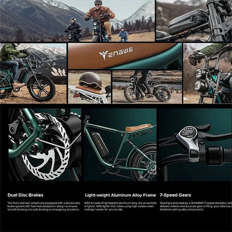 AKEZ Electric Bike for Adults 1000W 28mph Moped Ebike with 48V 13A Removable Battery Up to 94 Miles All Terrain Off Road E Bike with 20 4.0 Fat