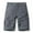 Gray, variant on Men's Cargo Shorts Solid Zipper Button Casual Shorts Cycling Hiking Camping Outside Sport Shorts
