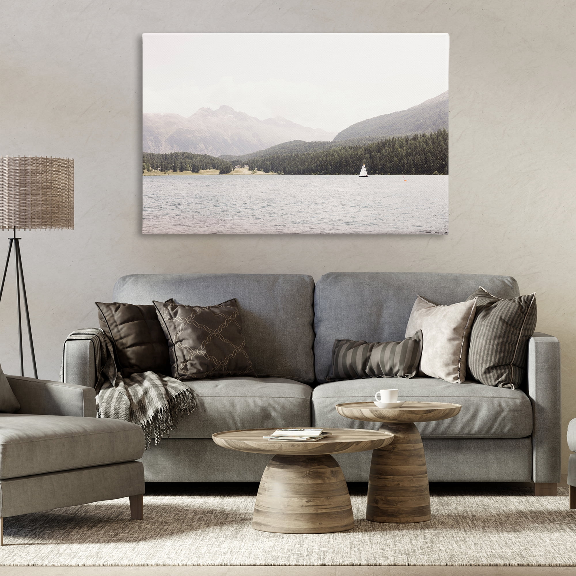 Stupell Industries Summer Sailboat View Landscape & Nature Photography Wrapped Canvas Art Print Wall Art, 45 x 30