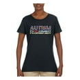 thumbnail image 3 of Autism Awareness Puzzle | Autism Is Not A Disablity Itâ€™s A Different Abilty Inspirational Christian Womens Graphic T-Shirt, Black, 3X-Large, 3 of 5
