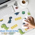 thumbnail image 4 of Long Mouse Pads for Desk,White Cartoon Dinosaurs Pumpkins Pattern Desk Mats on Top Of Desks, Desk Mouse Pad Extra Large with 3mm Non-Slip Base and Stitched Edge for Gaming,Office,Work,Home 31.5"x11.8", 4 of 6