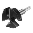 thumbnail image 3 of Uxcell 55mm (2-3/16") Carbide 3 Flutes 4 Spurs Wood Hole Hinge Boring Forstner Drill Bit, 3 of 6
