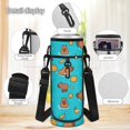 thumbnail image 6 of KUIFORTI Capybara Orange Backpack and Lunch Box, 4Pcs Kids School Bag Set for Elementary Primary Middle School Students, Boys Girls Bookbag with Pencil Case Back to School Supplies, 6 of 7