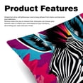 thumbnail image 2 of Zebra Set with Unique Patterns - 16x16, 18x18, 20x20 Inches - Set of 2 for Living Room, Bedroom, and Office - Includes Throw Pillow Inserts and Chair, 2 of 6