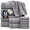 Light Gray, variant on 12pcs Bath Towels Set, Soft Absorbent Cotton Bathroom Towel Set with Bath Towels Hand Towels And Washcloths, Quick Dry Shower Towels for Family Hotel Spa Gym
