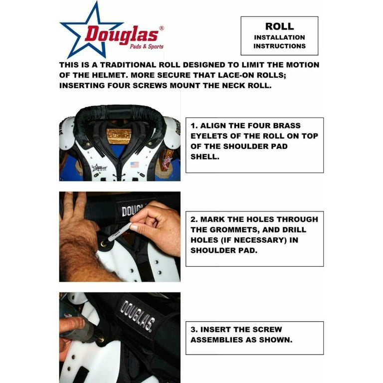 DOUGLAS ネックロール　ブラック Douglas Youth Football Neck Roll - Walmart.com