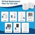 thumbnail image 2 of 30-Pack Top Fill Humidifier Replacement Filters for LEVOIT Classic160, Dual150, Dual200S, Classic300(S), LV600S, OasisMist450S, Superior 6000S Humidifiers, 2 of 8