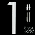 thumbnail image 1 of 8" Reflective Address Numbers For House,Modern House Numbers Large Black Exterior Street Metal floating house numbers for outside Floating Mount Or Flush Mount Aluminum Home Door Number 1, 1 of 11