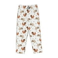 thumbnail image 6 of Uemuo Rabbit And Squirrel Pattern Women's Wide Leg Palazzo Lounge Pants with Pockets Light Weight Loose Comfy Casual Pajama Pants-Small, 6 of 9