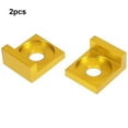 thumbnail image 4 of maskred 2pieces 1pair Of Rear Adjuster - Direct Installation For Quad Trail Dirt Bike ATV Alloy 15mm Chain Adjuster Appearance Gold, 4 of 6