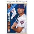 thumbnail image 3 of MLB New York Mets - Pete Alonso 19 Wall Poster with Wooden Magnetic Frame, 22.375" x 34", 3 of 5