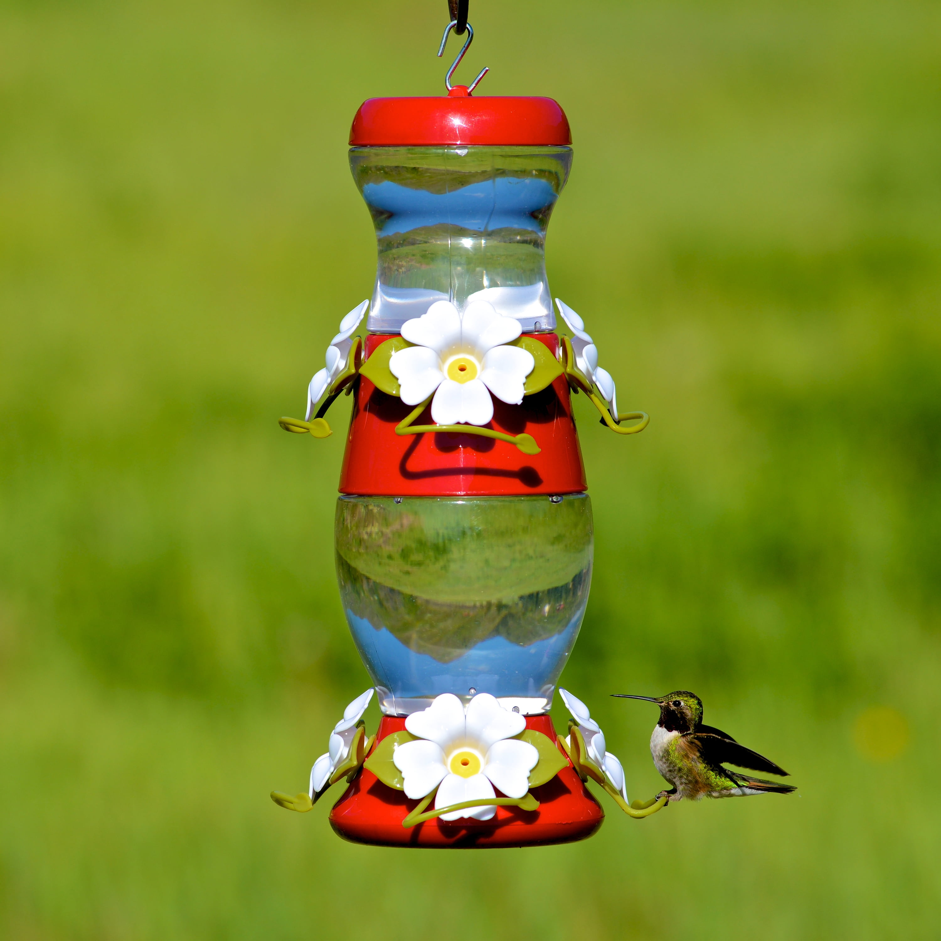 Perky Pet Double Decker Plastic Hummingbird Feeder Walmart Com