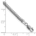 thumbnail image 3 of Primal Gold 14 Karat White Gold 2.3mm Franco Chain Bracelet, 3 of 3