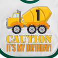 thumbnail image 4 of Inktastic 1st Birthday Construction Truck Cement Mixer Boys or Girls Baby Bib, 4 of 4