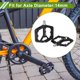 thumbnail image 2 of Pedal de bicicleta de nylon universal Unique Bargains, pedal plano sin tiras reflectantes, negro, ejes de 14 mm, pedal antideslizante para BMX MTB, 1 par, 2 of 7