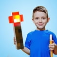 thumbnail image 2 of Röd Fackellampa med Väggfäste, 28 cm LED Nattlampa, USB Uppladdningsbar Monteras på Väggen eller Handhållen för Sänglampa, för Kostym Cosplay, Ki, 2 of 5