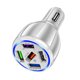 thumbnail image 1 of Cargador inteligente rápido redondo para teléfono móvil y coche, cargador de coche 5 USB, carga rápida QC3.0, 5 puertos, transmisor FM para coche, 1 of 5