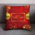 thumbnail image 2 of ZToonmas Christmas Decorative Pillow Cases - Festive Red & Gold Holiday Throw Pillow Covers Christmas Cotton Linen Throw Case Cushion Cover Home Sofa Decor, 2 of 2