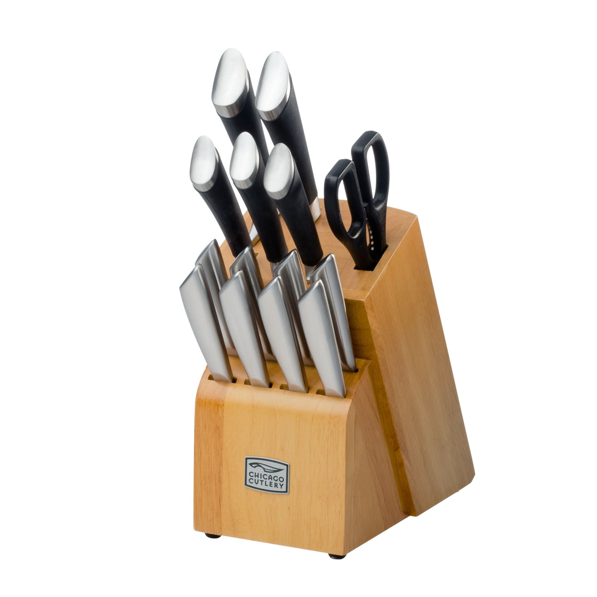 Chicago Cutlery Fusion Stainless Steel Knife Block Set 15 Pc 0 Chicago Cutlery Fusion Stainless Steel Knife Block Set 15 Pc 0 Ct Com