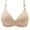 Beige Bra for Women, variant on Wide Straps Soft Cup Bra Wireless Plus Size Front Closure Breathable Everyday Bras Secure Fit Bra for Women Bralette Khaki 44