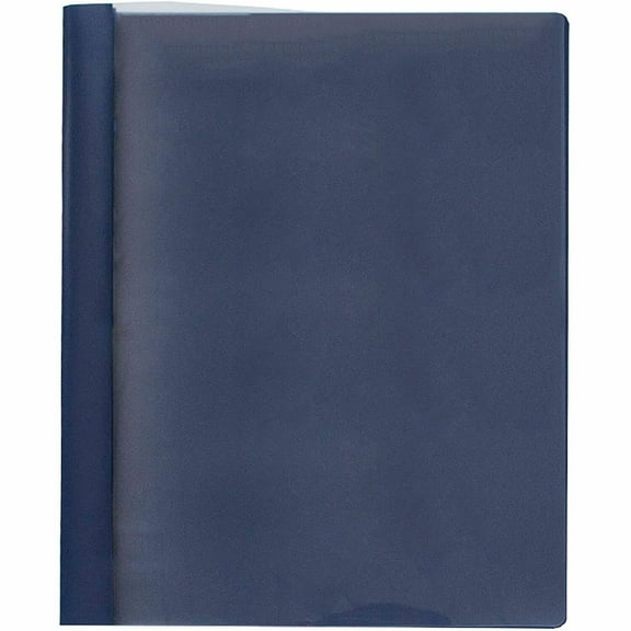 Business Source, BSN78514, Clear Front Bonded Report Covers, 25 / Box, Clear,Dark Blue