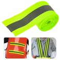 thumbnail image 3 of 1 Roll Fabric Tape High Visibility Reflective Tape Warning Caution Tape For Party, 3 of 6