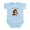 Sky Blue, variant on CafePress - Proudest Monkey Infant Bodysuit - Baby Light Bodysuit, Size Newborn - 24 Months
